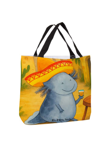 Mr. & Mrs. Panda Shopper Axolotl Tequila Design ohne Spruch in Weiß