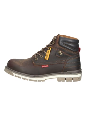 DOCKERS Stiefelette in Schoko