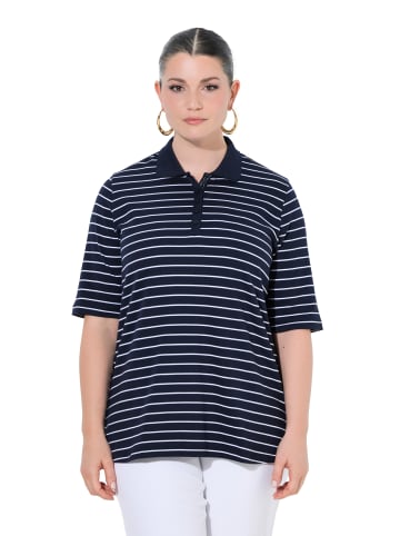 Ulla Popken Poloshirt in dunkles marine
