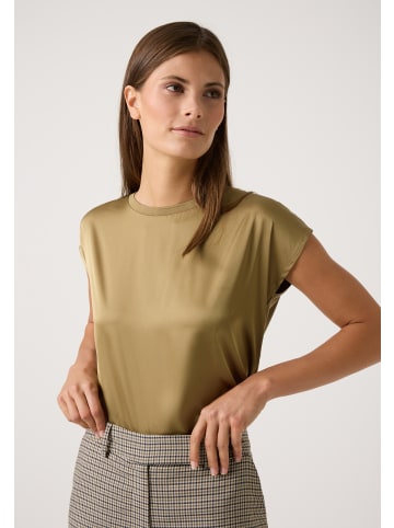 More & More Blusenshirt Materialmix in soft brass