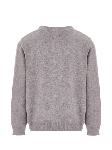 aleva Damen Strickjacke in Grau Melange