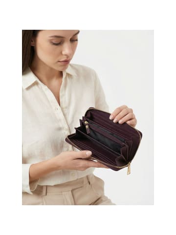 Lazarotti Bologna Leather XL Zip-Around Geldbörse Leder 19 cm in burgundy