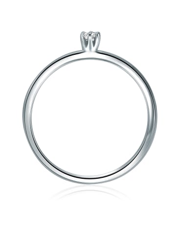 Trilani Ring aus Sterling Silber mit Diamant in silber