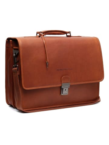 The Chesterfield Brand Glenwood Aktentaschen Messenger Leder 42 cm Laptopfach in cognac