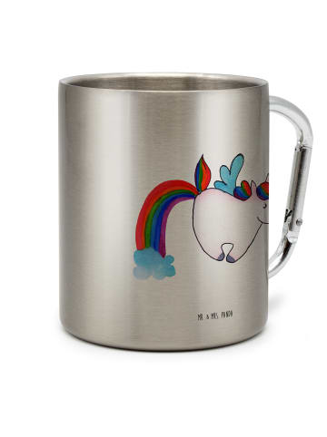 Mr. & Mrs. Panda Isolierbecher Einhorn Fliegendes Pferd ohne Spruch in Silber