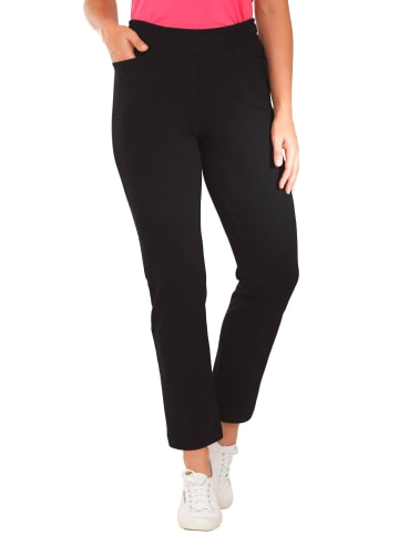 GOLDNER Freizeithose Bequeme Freizeithose mit Schlupfbund und Taschen in schwarz