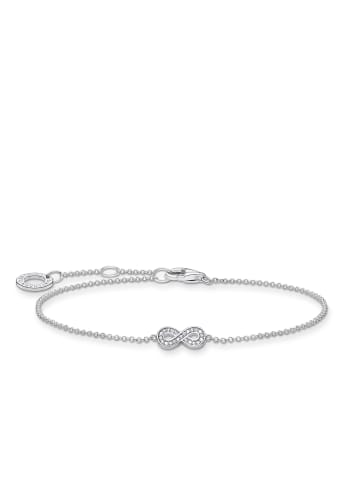 Thomas Sabo Armband Infinity Silber in silber, weiß