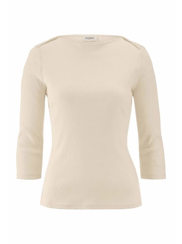 Hessnatur Hessnatur Boatneck Longsleeve Slim aus Bio-Baumwolle in naturweiss