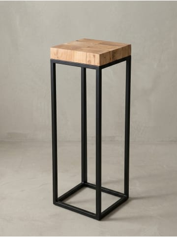 KADIMA DESIGN Beistelltisch | Akazie/Metall, 30x97x30cm, Industrial