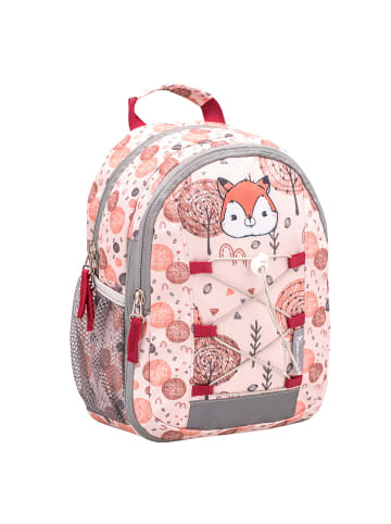 Belmil Kindergartenrucksack "Mini Kiddy Woodland Foxy in rot H 23 cm L 20 cm T 9 + 6 cm