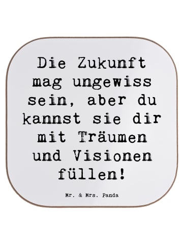Mr. & Mrs. Panda gläseruntersetzer Spruch Zukunftsplanung Ungewi... in Weiß