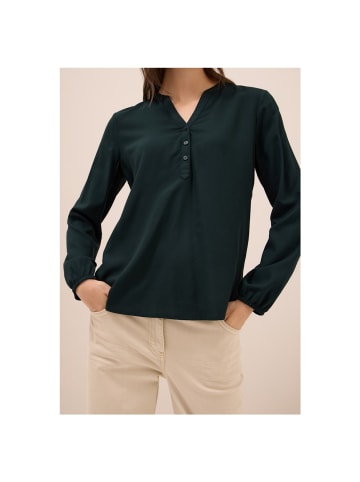 Cecil Langarmbluse in ink green