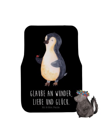 Mr. & Mrs. Panda Automatte Pinguin Marienkäfer mit Spruch in Schwarz