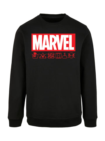 F4NT4STIC Sweatshirt Marvel Logo washed Care Waschanleitung in schwarz