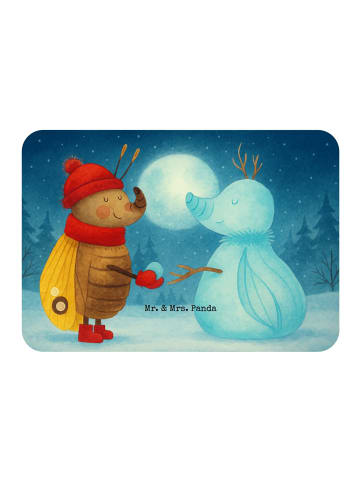 Mr. & Mrs. Panda Magnet Nachtfalter Schneemann Design ohne Spruch in Weiß