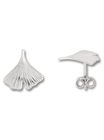 ONE ELEMENT  Ginkgoblatt Ohrringe   Ohrstecker aus 925 Silber in silber