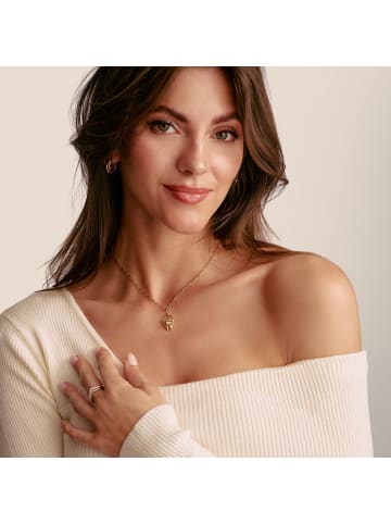 Thomas Sabo Charm-Anhänger Lovebirds Connect in gold, weiß