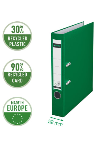 Leitz Ordner Kunststoff A4 180Grad 52mm grün
