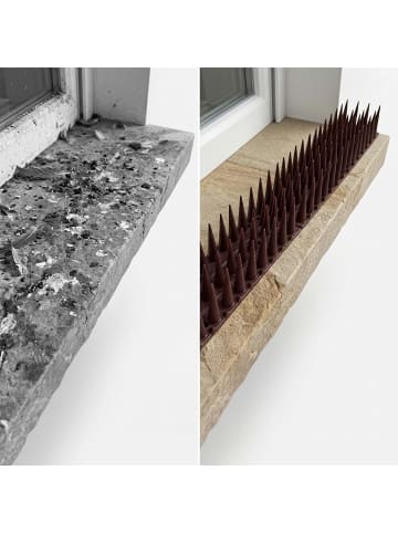 relaxdays 20 x Vogelabwehr-Spikes in Braun
