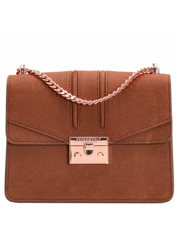 Seidenfelt Roros - Schultertasche 21 cm (gold) in red brown