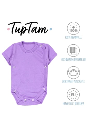 TupTam 5er- Set Wickelbodys in rosa/lila