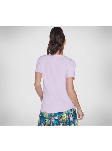 Skechers T-Shirts "GODRI SWIFT TEE" in Pastelllila / Weiß