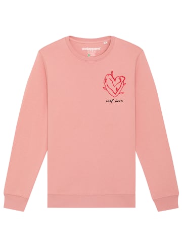 wat? Apparel Sweatshirt Self love in Canyon Pink