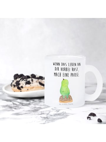 Mr. & Mrs. Panda Tasse Schildkröte Pause mit Spruch in Transparent