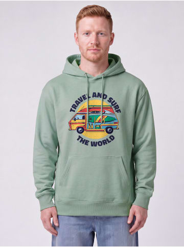 wat? Apparel Sweatshirt Travel and surf in Aloe