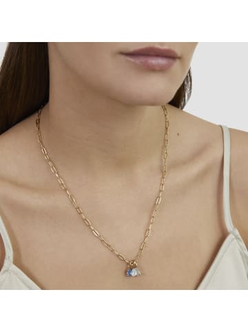 s.Oliver Kette aus Edelstahl mit Stein-Details in gold