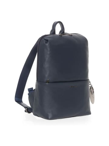 Mandarina Duck Mellow Leather - Rucksack 13" 36 cm Leder (scarab) in dress blue