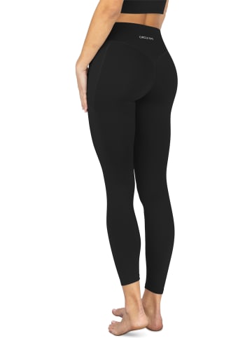 Circle Five Sport Leggings mit Taschen in Schwarz