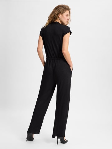 comma Jumpsuit in schwarz silber