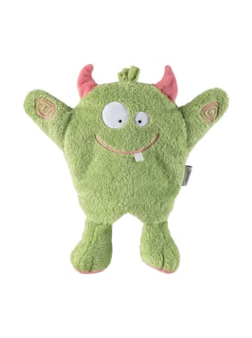 Sterntaler Handpuppe Monster kiwi, mit Hörnern aus Flausch