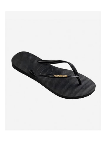 Havaianas Flip-Flops Slim in 1924 – Schwarz/Gold