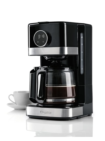Barista Kaffeemaschine 1,5l 900W schwarz/silber mit Touch-Display Schwarz