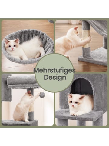 Feandrea Katzenbaum Clawfy in Hellgrau - (B)50 x (H)199 x (T)60 cm