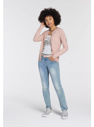 Kangaroos Strickjacke in rosa melange