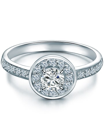 Trilani Ring aus Sterling Silber mit Zirkonia in silber