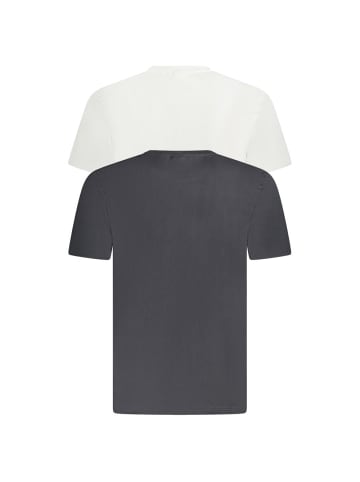 Fila Schwarzes Bio-Baumwoll-T-Shirt