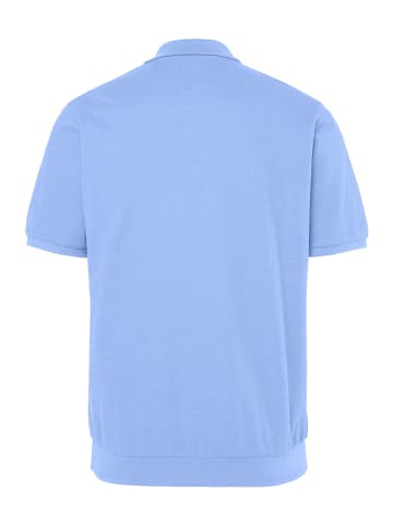 Men Plus Poloshirt in himmelblau