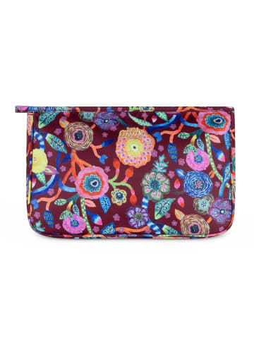 Oilily Pieternella stripe Kosmetiktasche 28 cm in tawny port