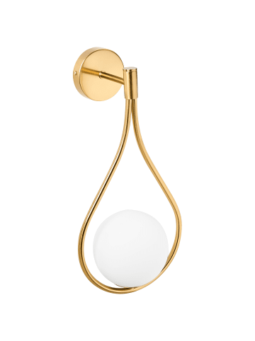 Beliani Wandleuchte AUROUE in Gold - (W) 22 x (H) 45 x (L) 15 cm