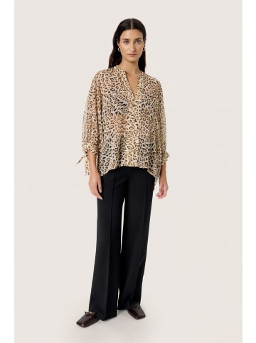 Soaked in Luxury Langarm-Bluse SLAnaya Oversize fit in Leopard Print