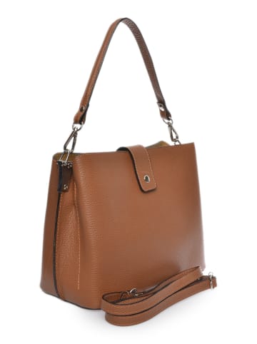 Carla Ferreri Henkeltasche in Braun