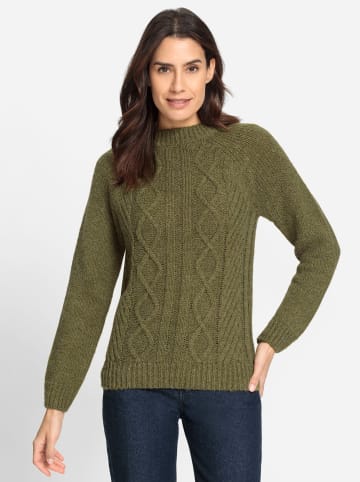 WITT WEIDEN Pullover in schilf-oliv-meliert