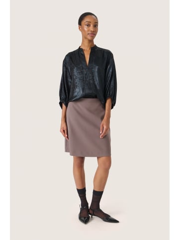 Soaked in Luxury SLElvie Amily Blouse 3/4 Loose fit in Black
