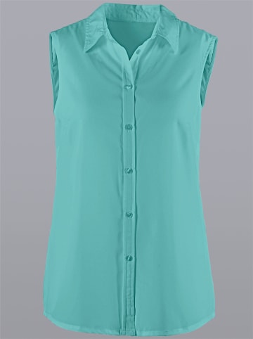 Sieh an! Ärmellose Bluse in mint