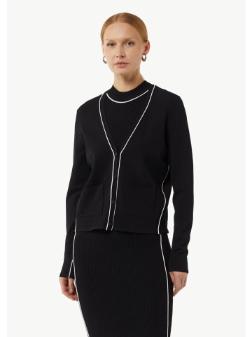 comma Strickjacke langarm in Schwarz