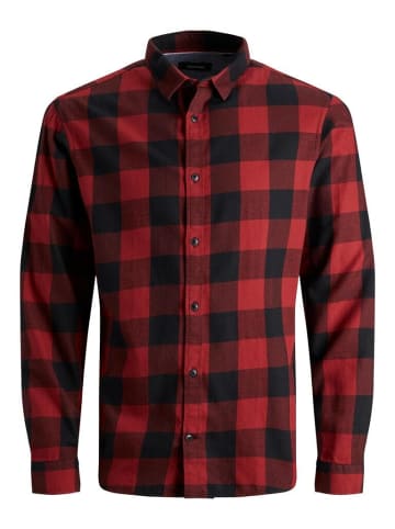 Jack & Jones Langarmhemd in dunkelrot1